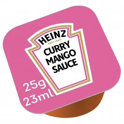 SAUCE CURRY MANGO COUPELLE 25G X100 HEINZ