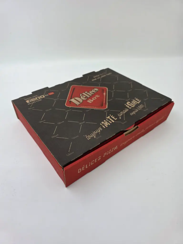 BOITE PIZZA "DELICES PIZZA" DELICES BOX T33 X100PCS