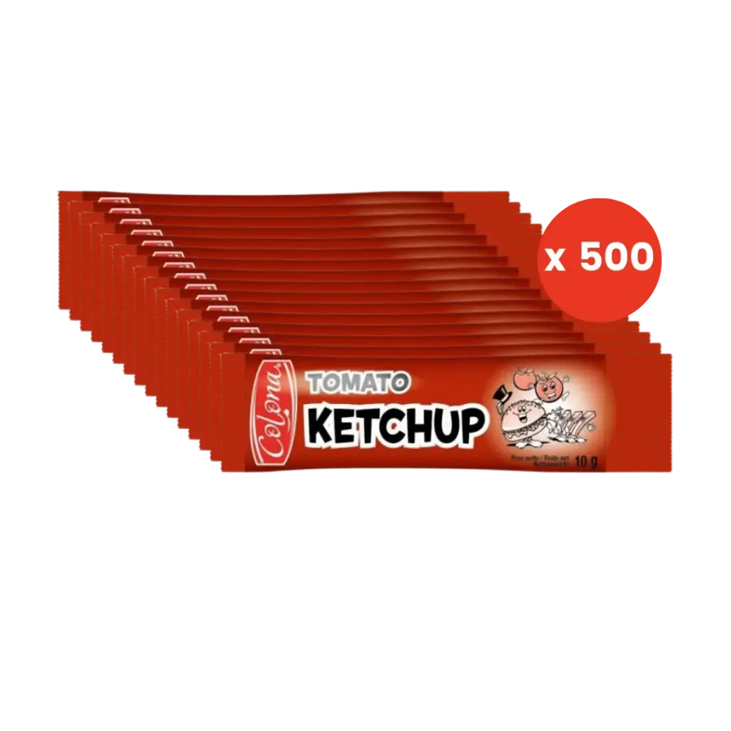 SAUCE KETCHUP STICK COLONA 10ML X500