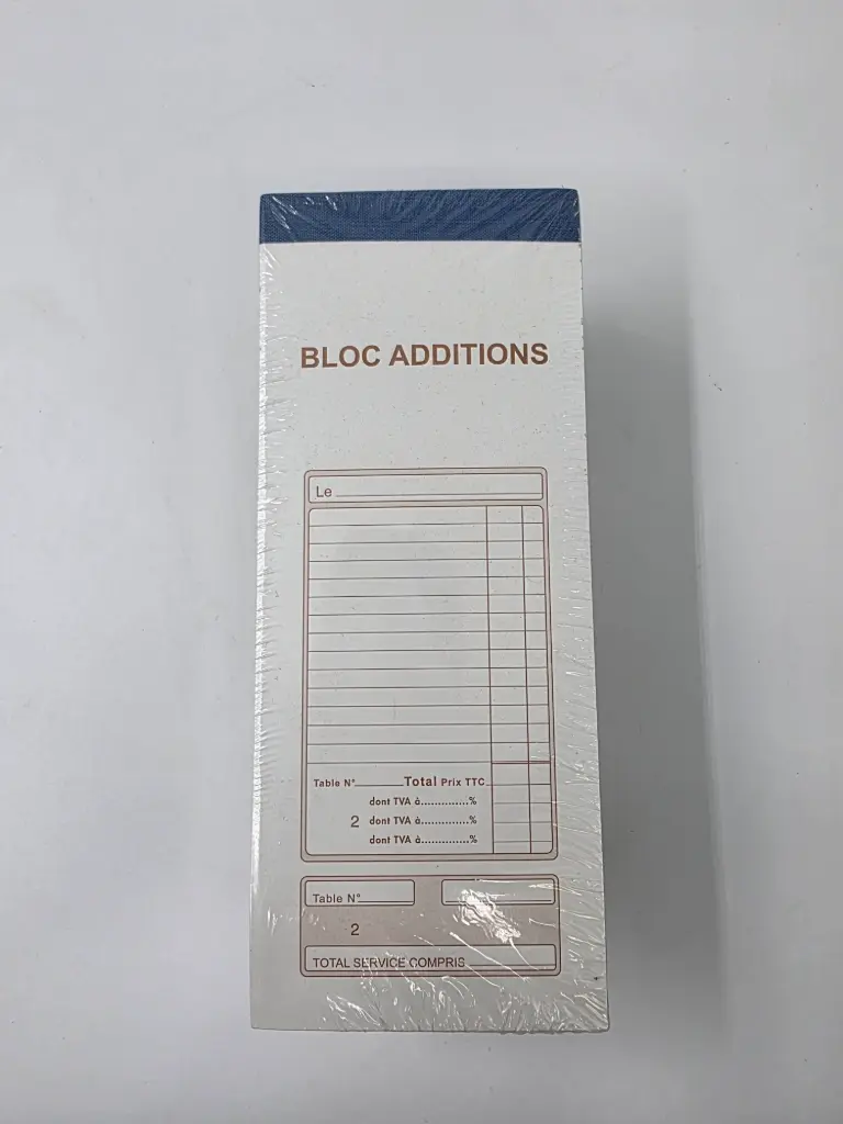 BLOC ADDITION COMMANDE (7,5x15cm) X10 