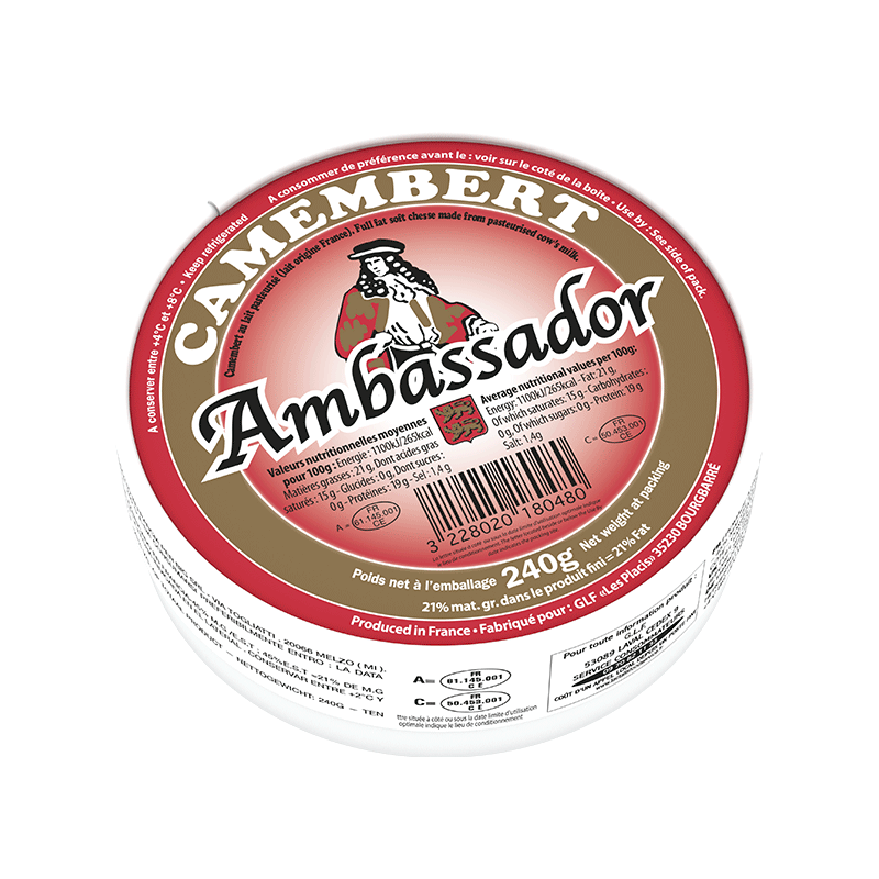 CAMEMBERT FRAIS EMBASSADOR 240G 