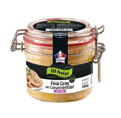 FOIE GRAS ENTIER MI-CUIT 180G ID HALAL