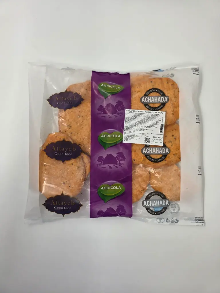 ESCALOPES DE POULET PANEES EPICEE 800G AGRICOLA {C13}