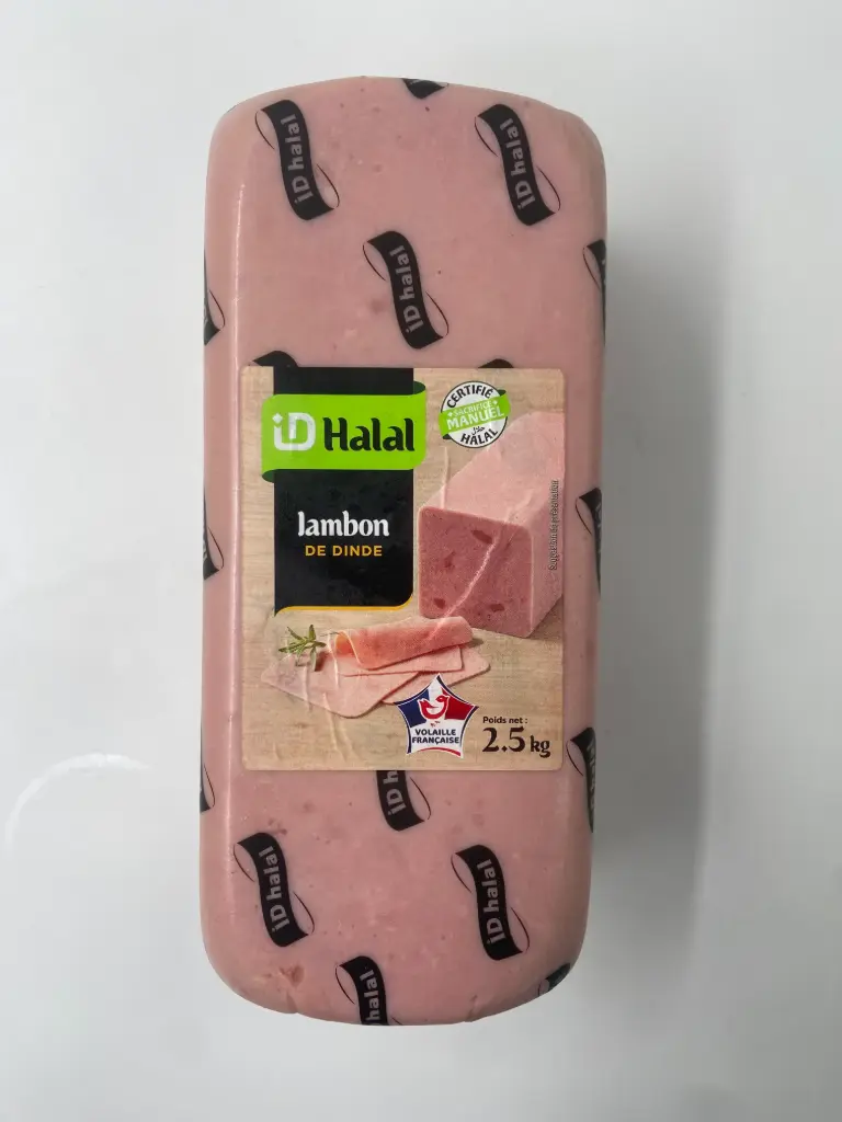 JAMBON DE DINDE CUIT 2.5KG ID HALAL
