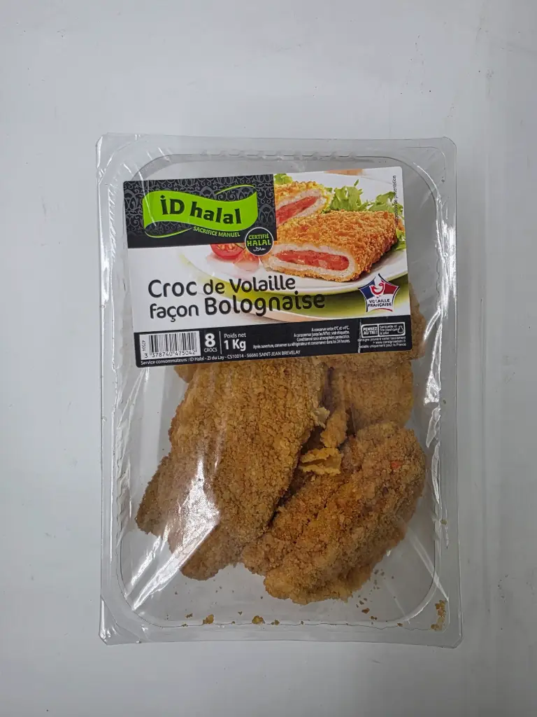 CROC VOLAILLE BOLOGNAISE 1KG ID HALAL