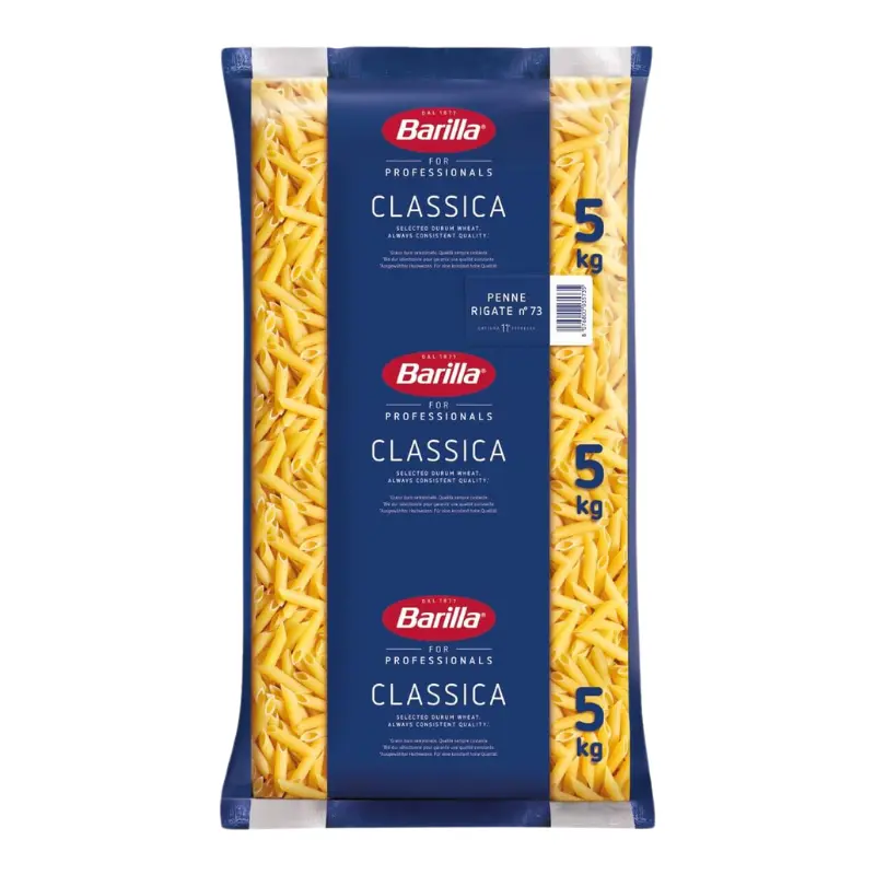 PATES PENNE RIGATE N°73 COTTURA 11' ESPRESSA 5KG BARILLA