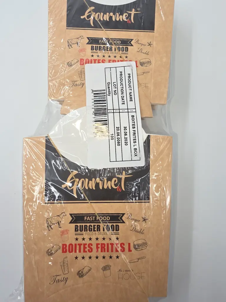 BOITE FRITE L "GOURMET" X100