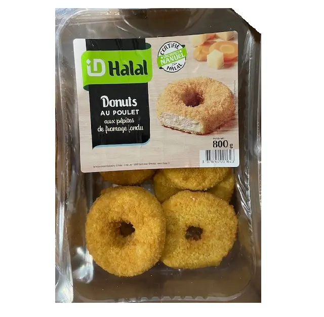 DONUTS DE POULET AUX PEPITES DE FROMAGE 800G ID HALAL {C4}