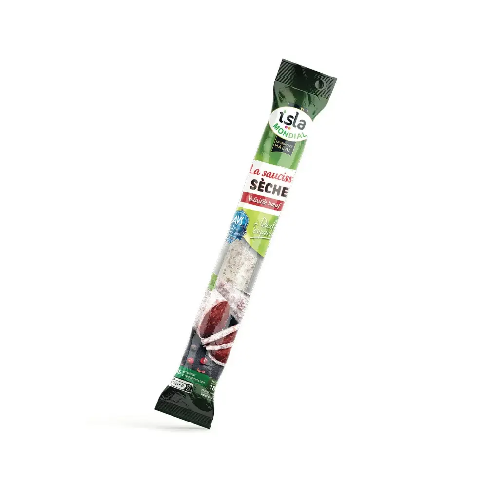 SAUCISSE SECHE VOL BOEUF AVS 180G ISLA MONDIAL