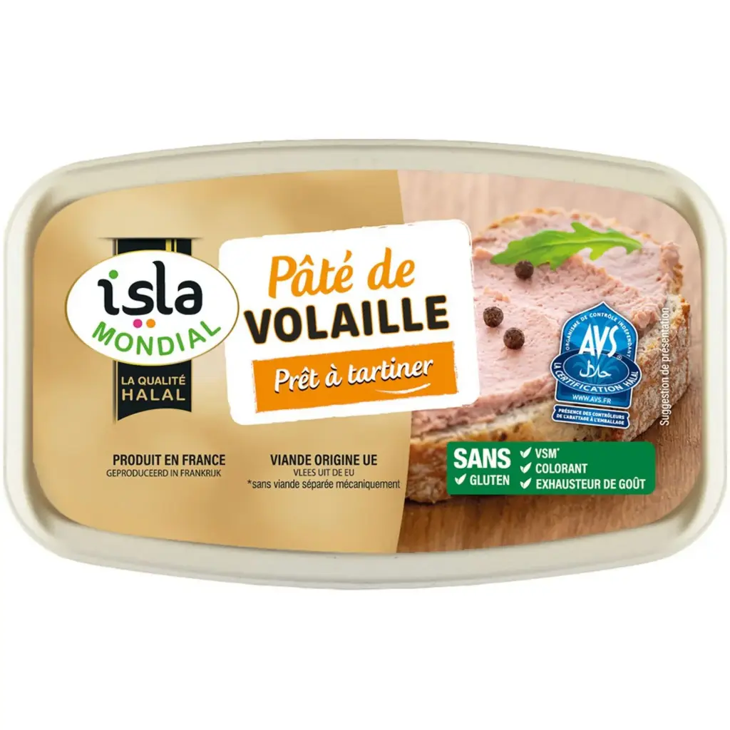 PATE DE VOLAILLE AVS 180G ISLA MONDIAL