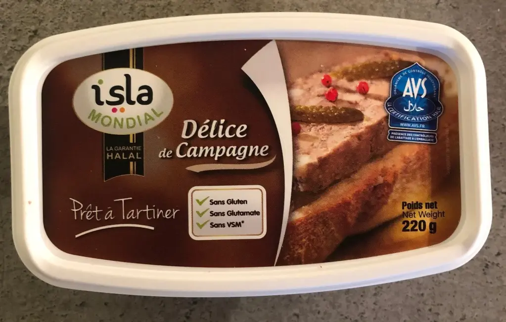 DELICE DE CAMPAGNE AVS 180G ISLA MONDIAL