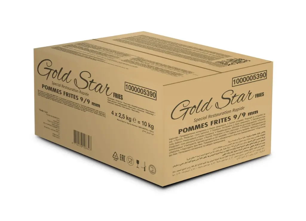 FRITES 9/9 GOLD STAR 2.5KG X4