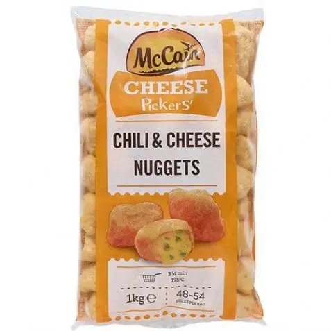 CHILI CHEESE NUGGETS MCCAIN 1KG {C6}