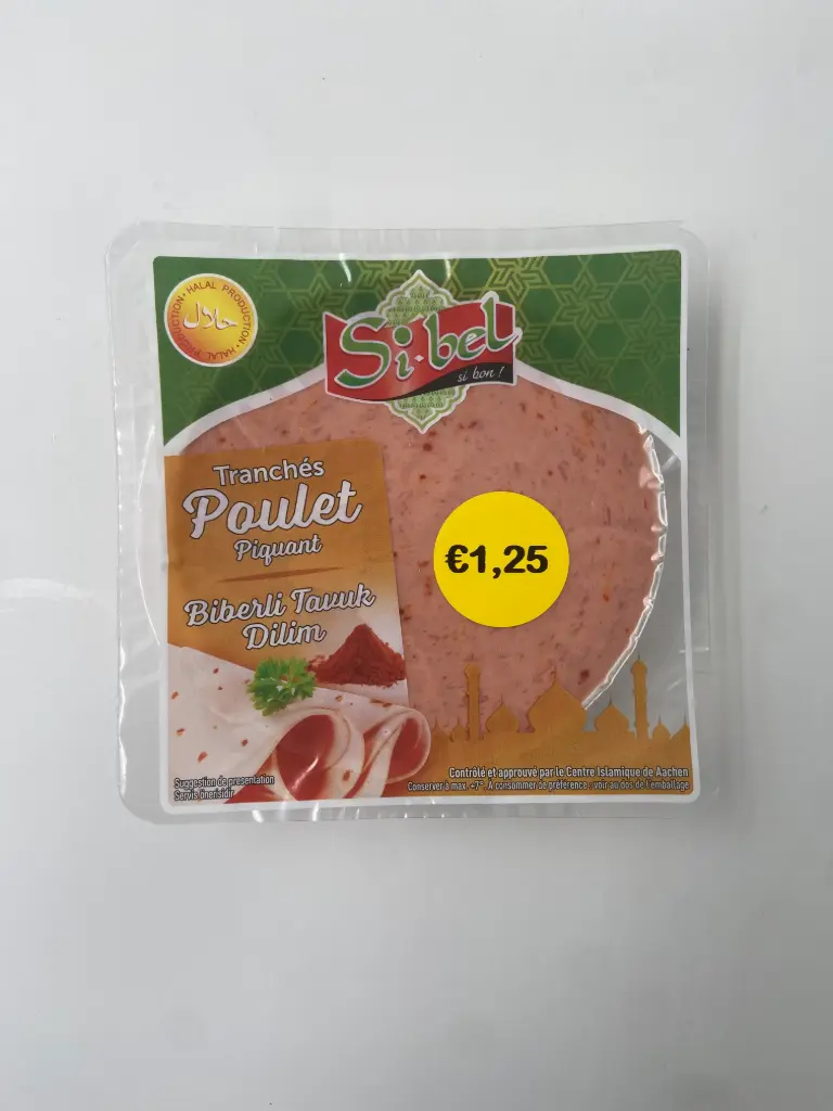 TRANCHE DE POULET EPICE  SIBEL 150G {C12}