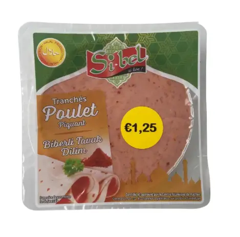 TRANCHE DE POULET EPICE  SIBEL 150G {C16}