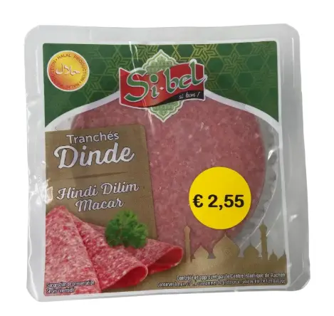 TRANCHE DE DINDE SIBEL 150G {C12}