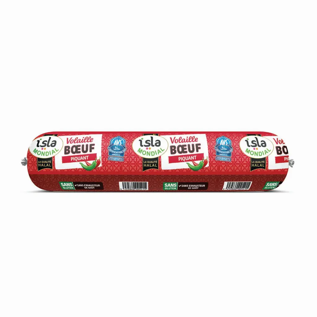 CACHIRE VOLAILLE BOEUF PIQUANT 430G AVS ISLAMONDIAL
