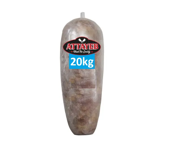 BOULE KEBAB VEAU/DINDE 20KG ETIQUETTE BLEU PL