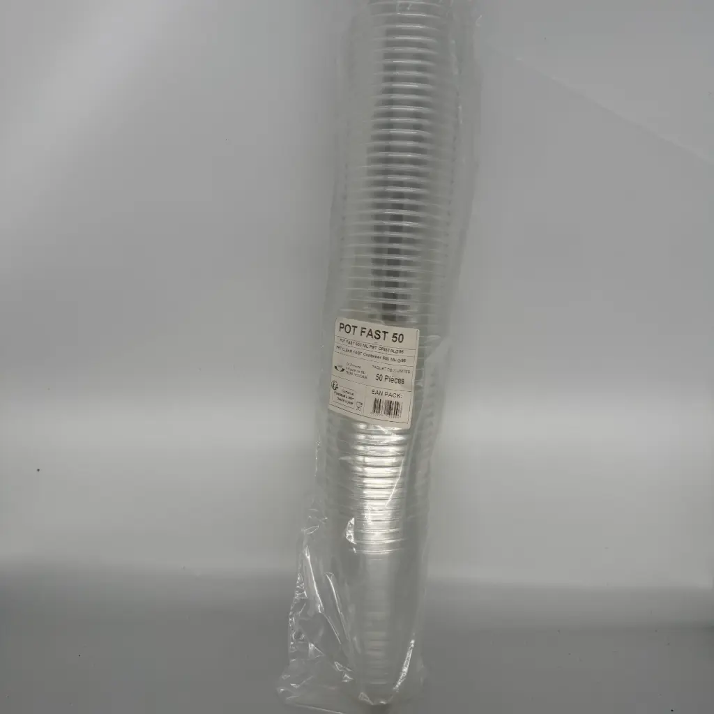 GOBELET MILKSHAKE 500ML PET DIAM 95 X50 POT FAST 50