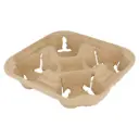 PORTE-GOBELETS 4 GOBELETS 22x22CM {C75}