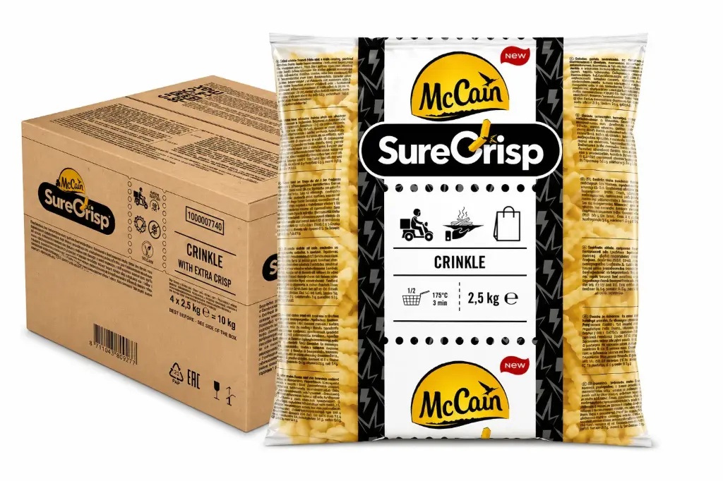 FRITES CRINKLE SURECRISP MCCAIN 2,5KGX4