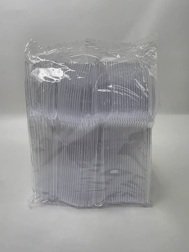 COUTEAU PLASTIQUE CRISTAL X100PCS
