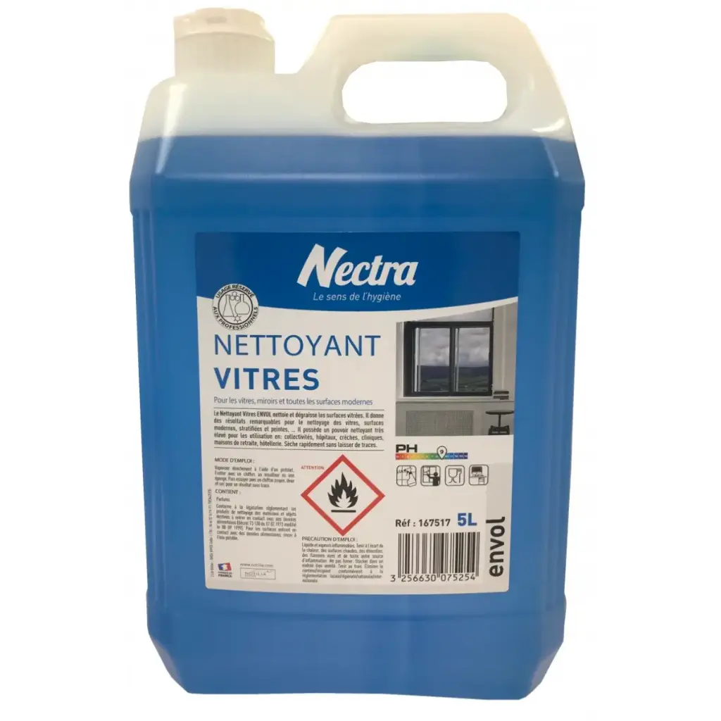 NETTOYANT VITRES ENVOL 5L NECTRA