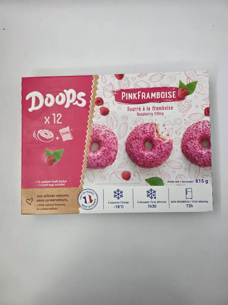 DONUT'S DOOPS PINK FRAMBOISE X12