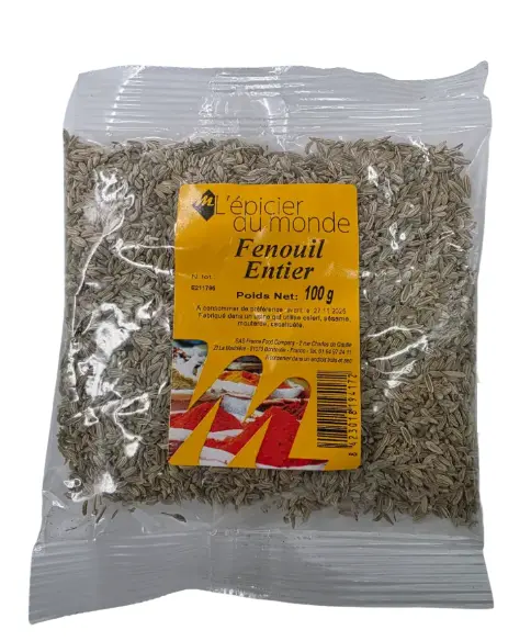 FENOUIL ENTIER 100G L'EPICIER DU MONDE