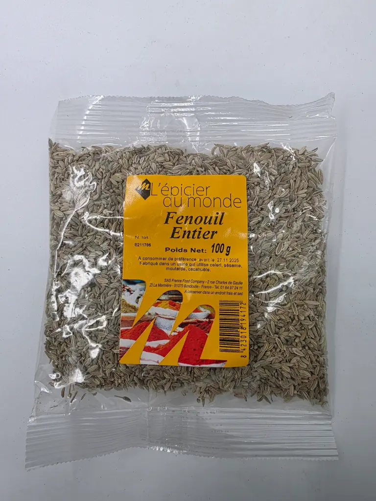 FENOUIL ENTIER 100G L'EPICIER DU MONDE