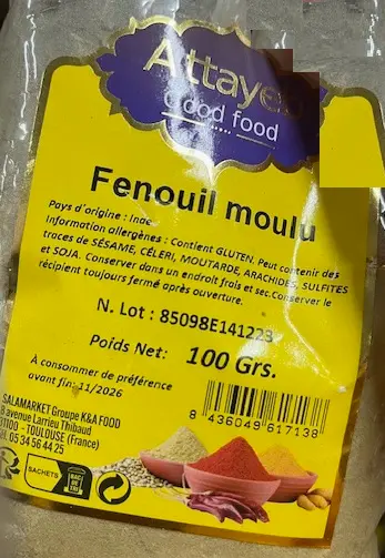 FENOUIL MOULU 100GR ATTAYEB