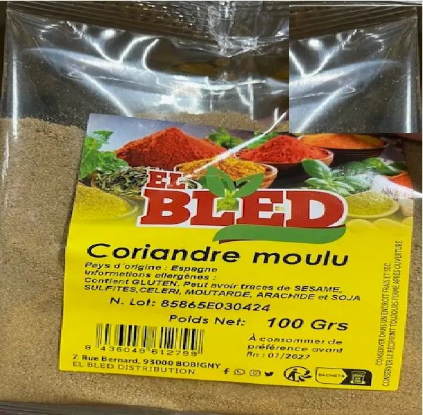 CORIANDRE MOULU 100GR EL BLED