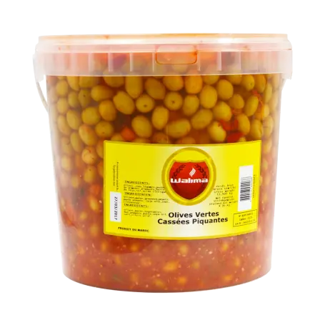OLIVES VERTE PIQUANTE CASSE 8KG