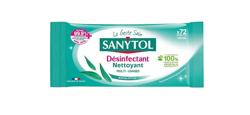 Lingettes Multi-Usage Desinfectant Sanytol 