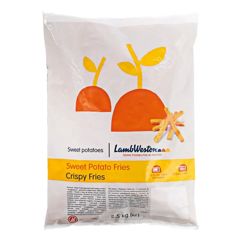 SWEET POTATO FRIES LAMBWESTON (PATATE DOUCE) 2,5KG {C4}
