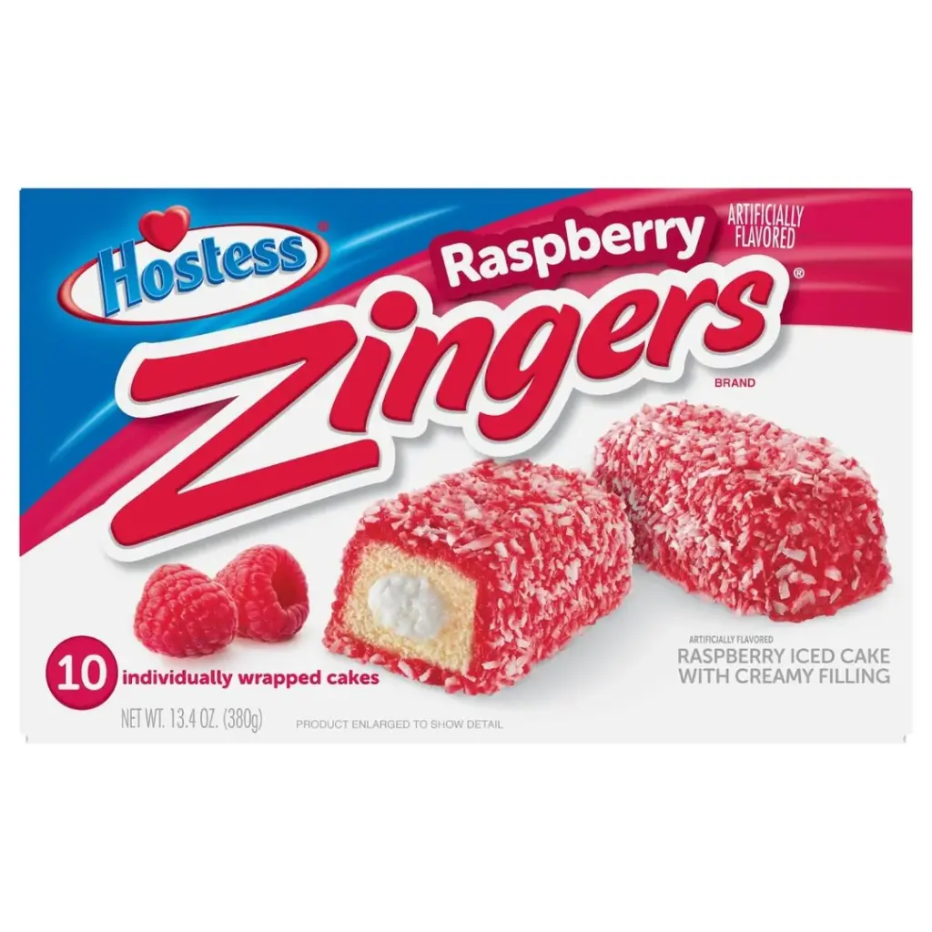Gâteaux Zingers Raspberry Iced Cake with Creamy Filling Hostess 380g