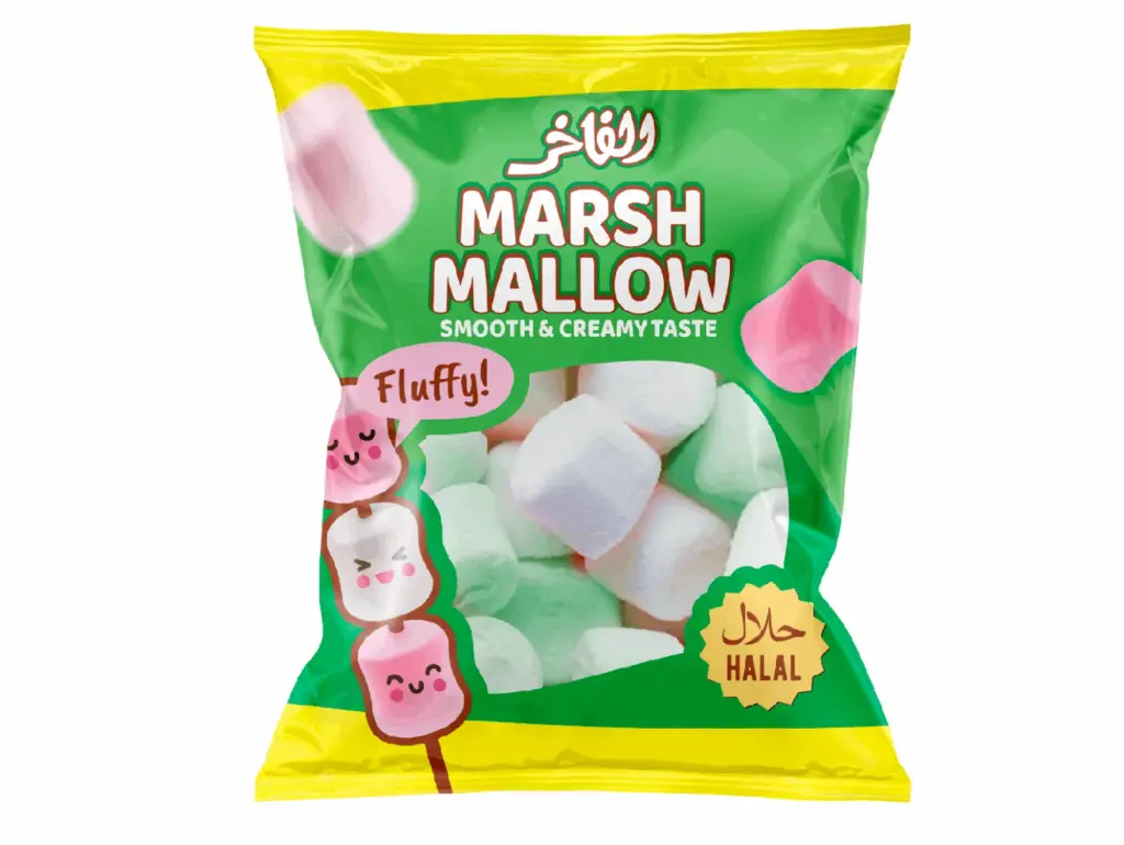 MARSHMALLOW SMOOTH & CREAMY TASTE CANARDS SACHET VERT HALAL 65G ALKHEIR