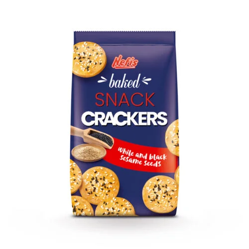 CRACKERS WHITE & BLACK SESAME SEEDS 100G