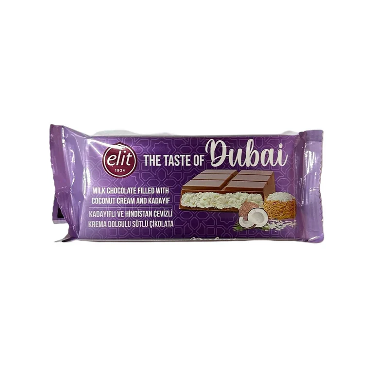 Chocolat au lait Taste of Dubai Coconut cream and Kadayif 90g elit