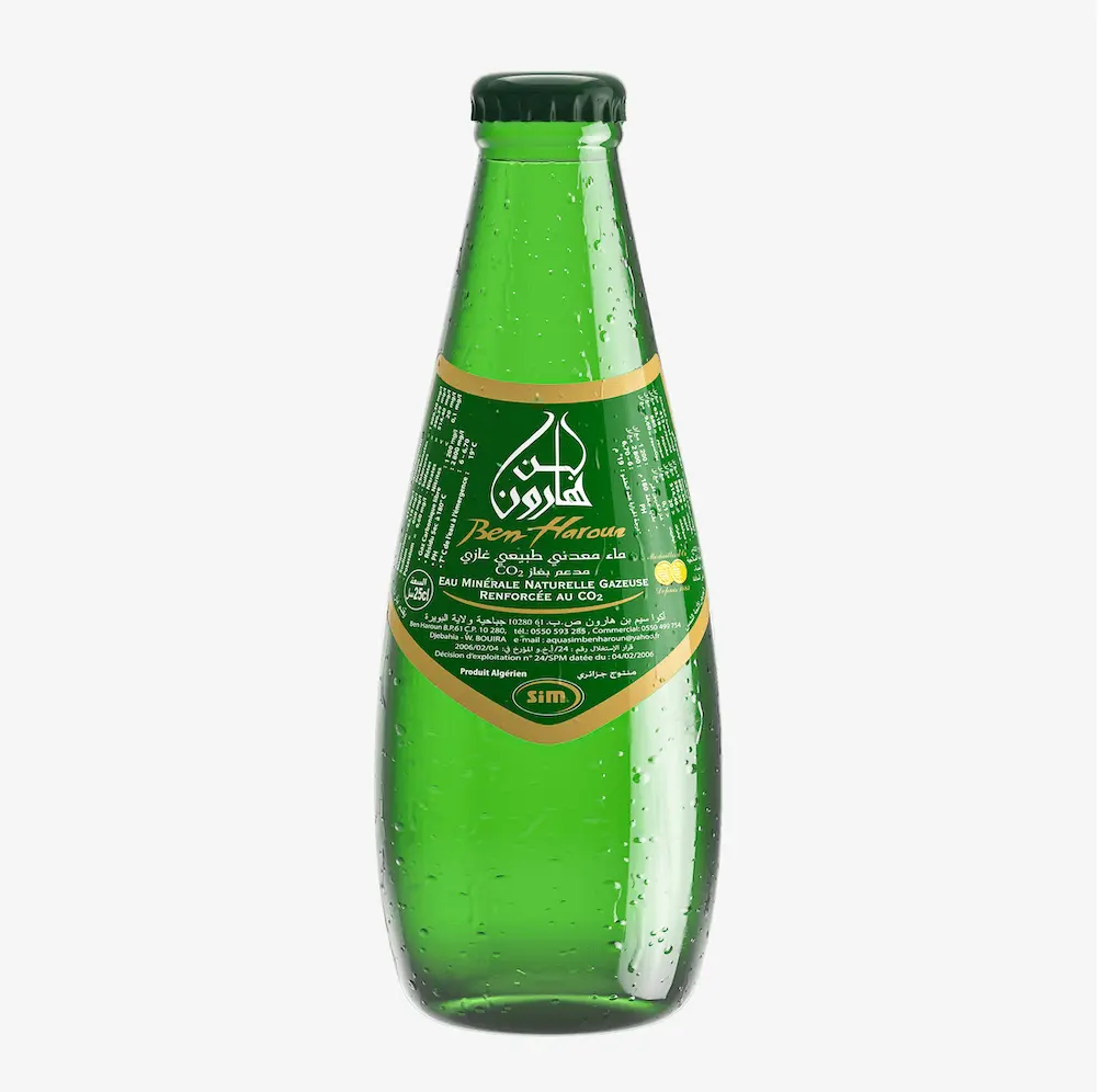 EAU MINERALE GAZEUSE BEN HAROUN 25CL X6