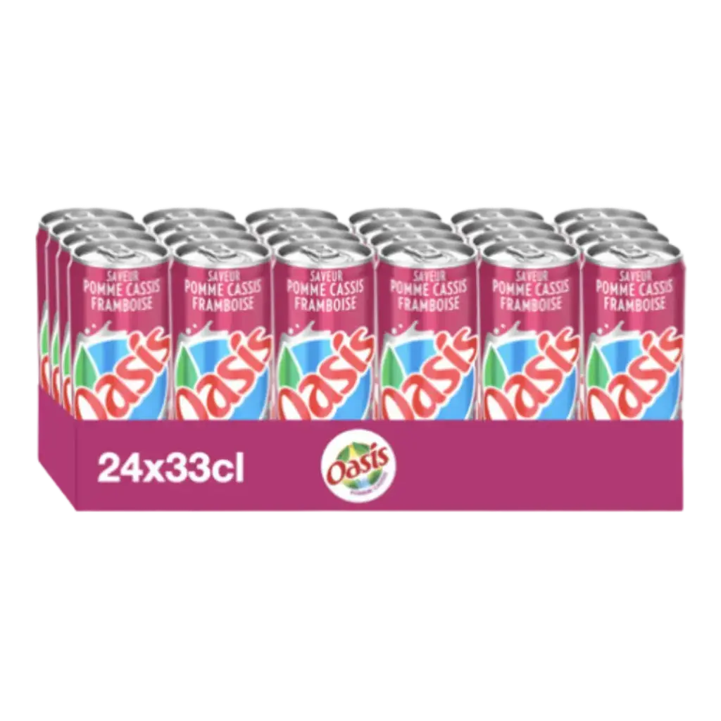 OASIS POMME CASSIS FRAMBOISE 33CL X24