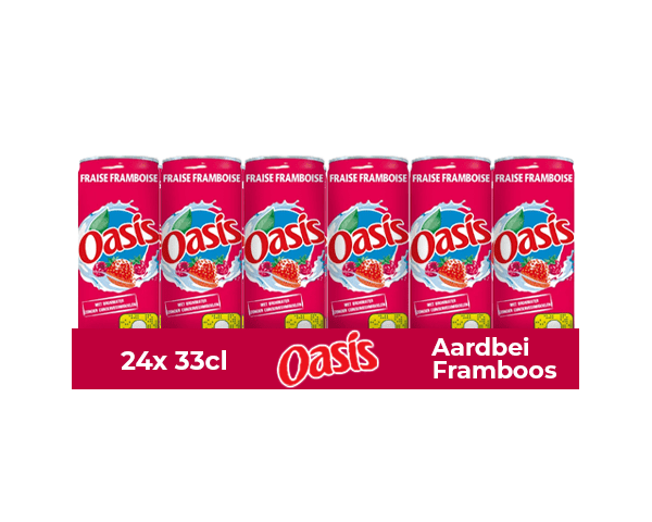 OASIS FRAISE FRAMBOISE 33CL X24