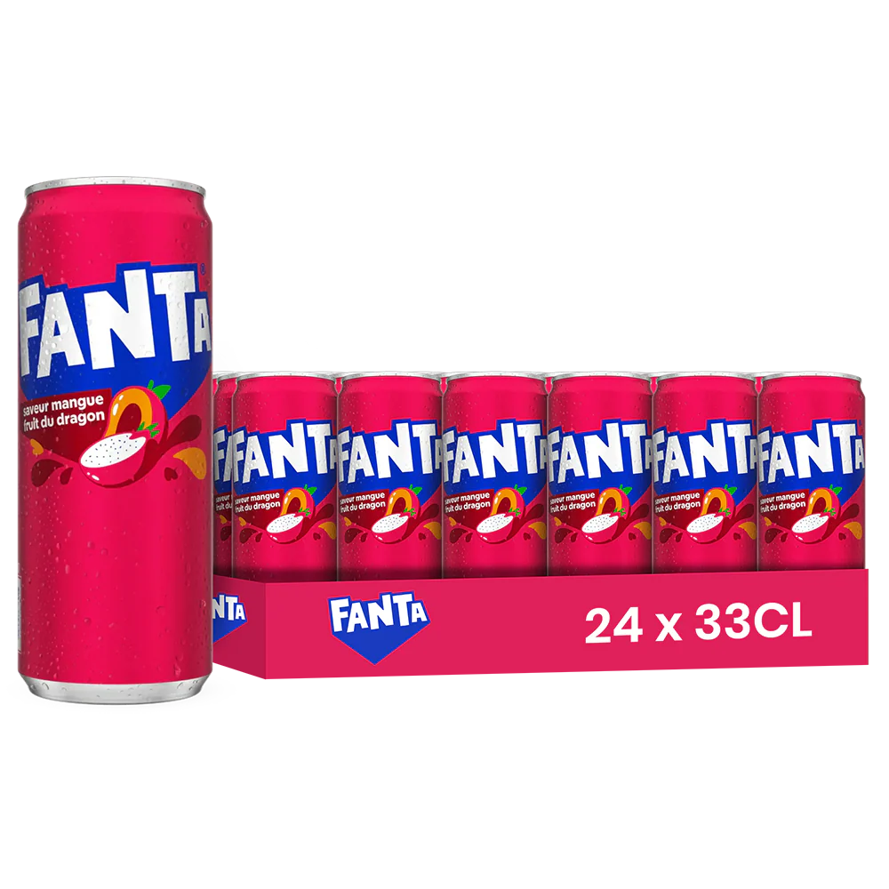 FANTA MANGUE FRUIT DU DRAGON 33CL X24 SLIM FR