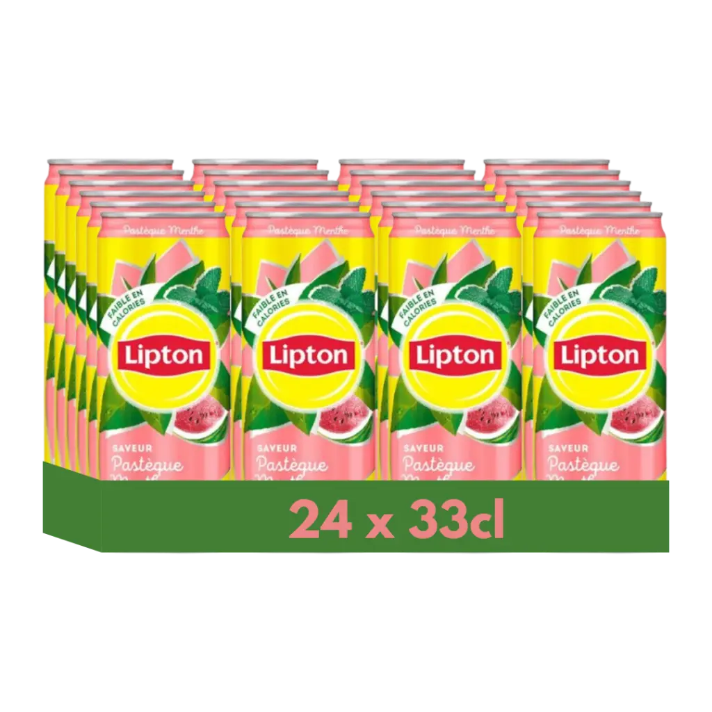 LIPTON ICE TEA PASTEQUE MENTHE 33CL X24