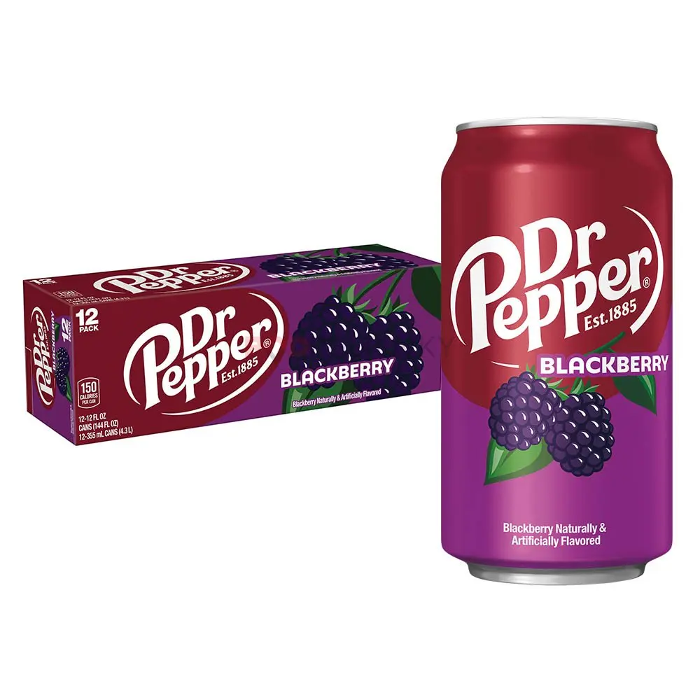 DR PEPPER BLACKBERRY 355ML X12