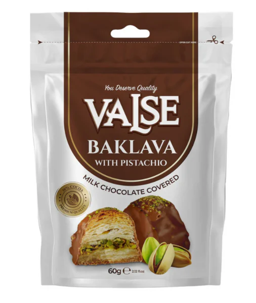 VALSE BAKLAVA MILK CHOCOLATE 60G