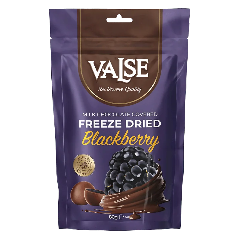 VALSE BLACKBERRY FREEZE DRIED MILK CHOCOLATE 80G