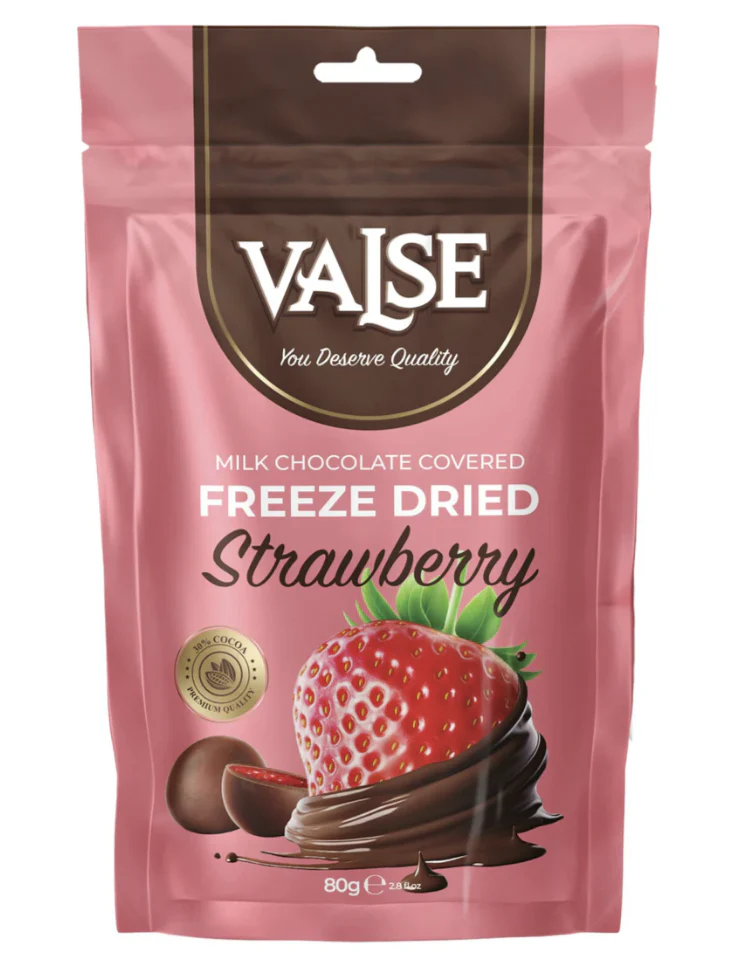 VALSE STRAWBERRY FREEZE DRIED MILK CHOCOLATE 80G