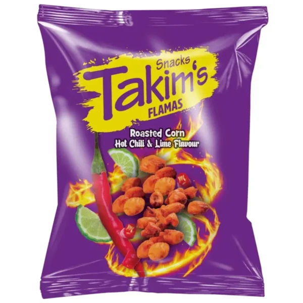 TAKIM'S ROASTED CORNS HOT CHILI & LIMS 100G