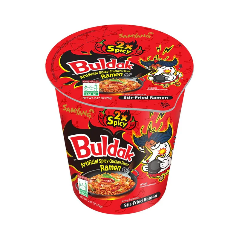 BULDAK HOT CHICKEN 2x SPICY FLAVOR RAMEN CUP 70G